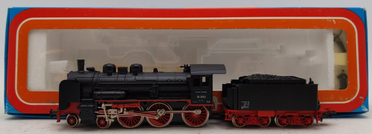 Marklin 3099 HO Scale DRG BR38 4-6-0 Steam Locomotive & Tender EX/Box