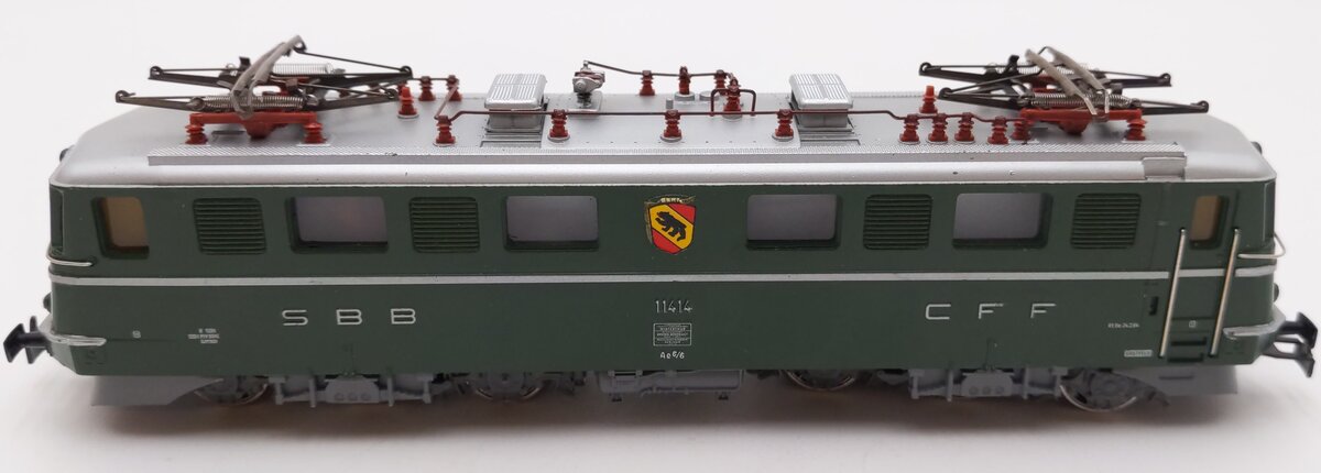 Marklin 3050 HO Scale SBB CFF Swiss Electric Locomotive #11414 EX/Box