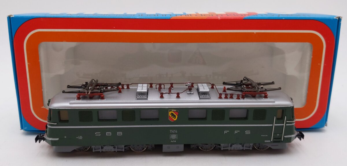 Marklin 3050 HO Scale SBB CFF Swiss Electric Locomotive #11414 EX/Box