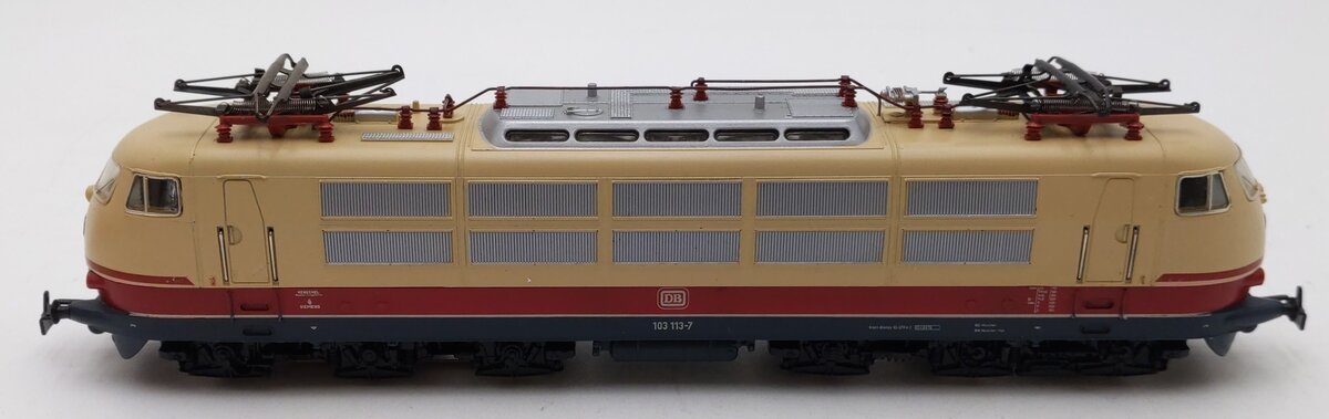 Marklin 3054 HO Scale DB Tan & Blue Electric Locomotive EX/Box