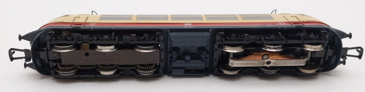 Marklin 3054 HO Scale DB Tan & Blue Electric Locomotive EX/Box