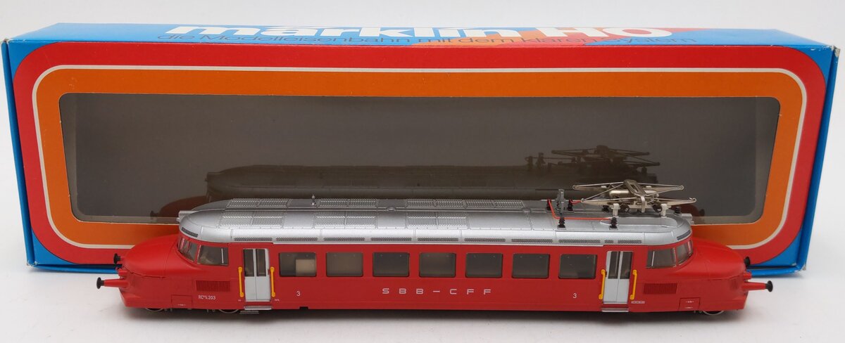 Marklin 3125 HO Scale SBB-FSS 'Red Arrow' RCe 2/4 Electric Locomotive EX/Box