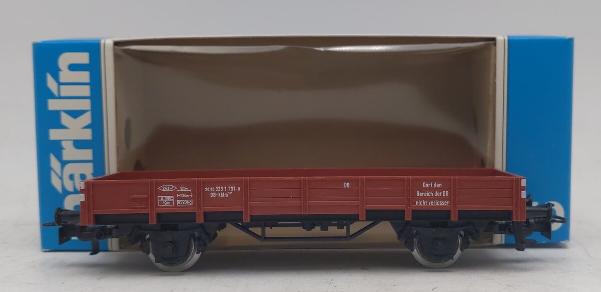 Marklin 4423 HO Scale DB Low Side Gondola LN/Box