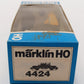 Marklin 4424 HO Scale DB Low Side Gondola w/ Bulldozer Load EX/Box