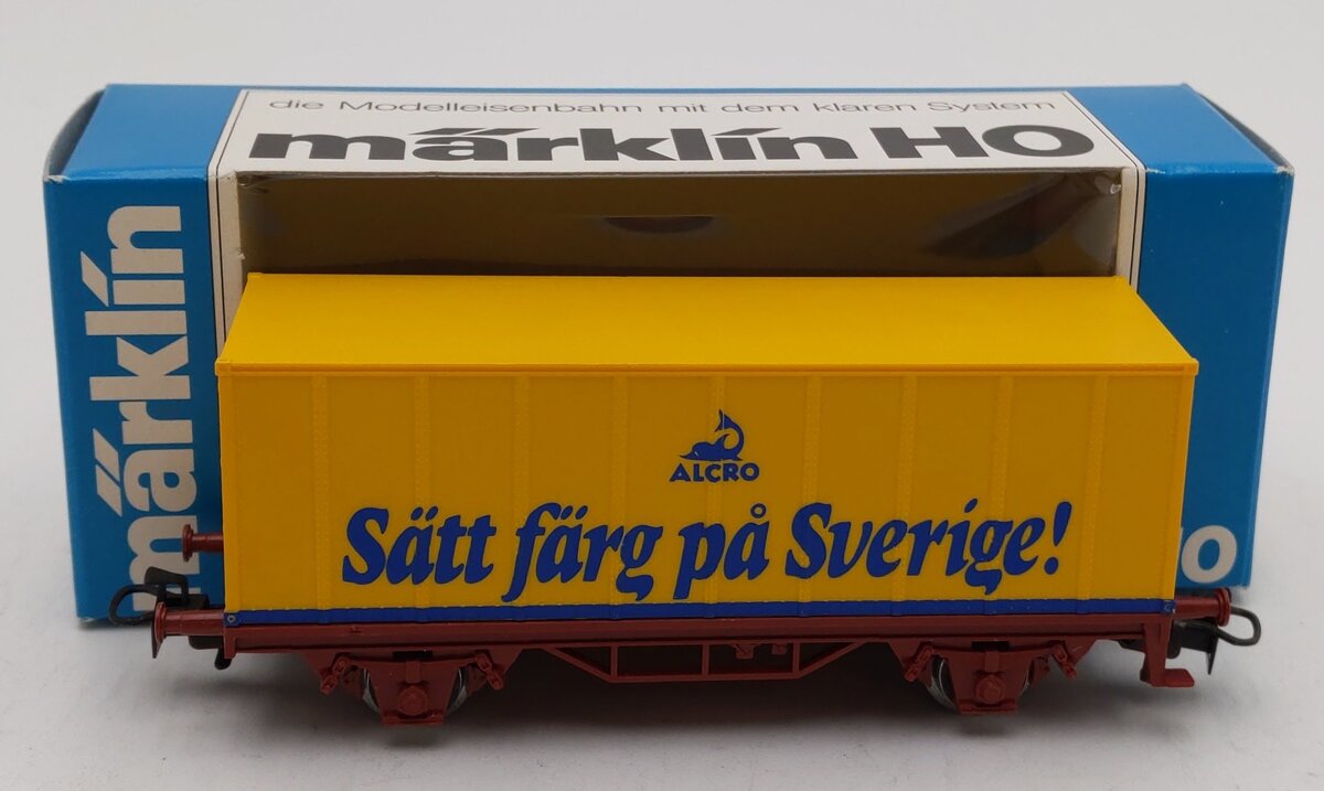 Marklin 4483 HO Scale ALCRO Container Car LN/Box