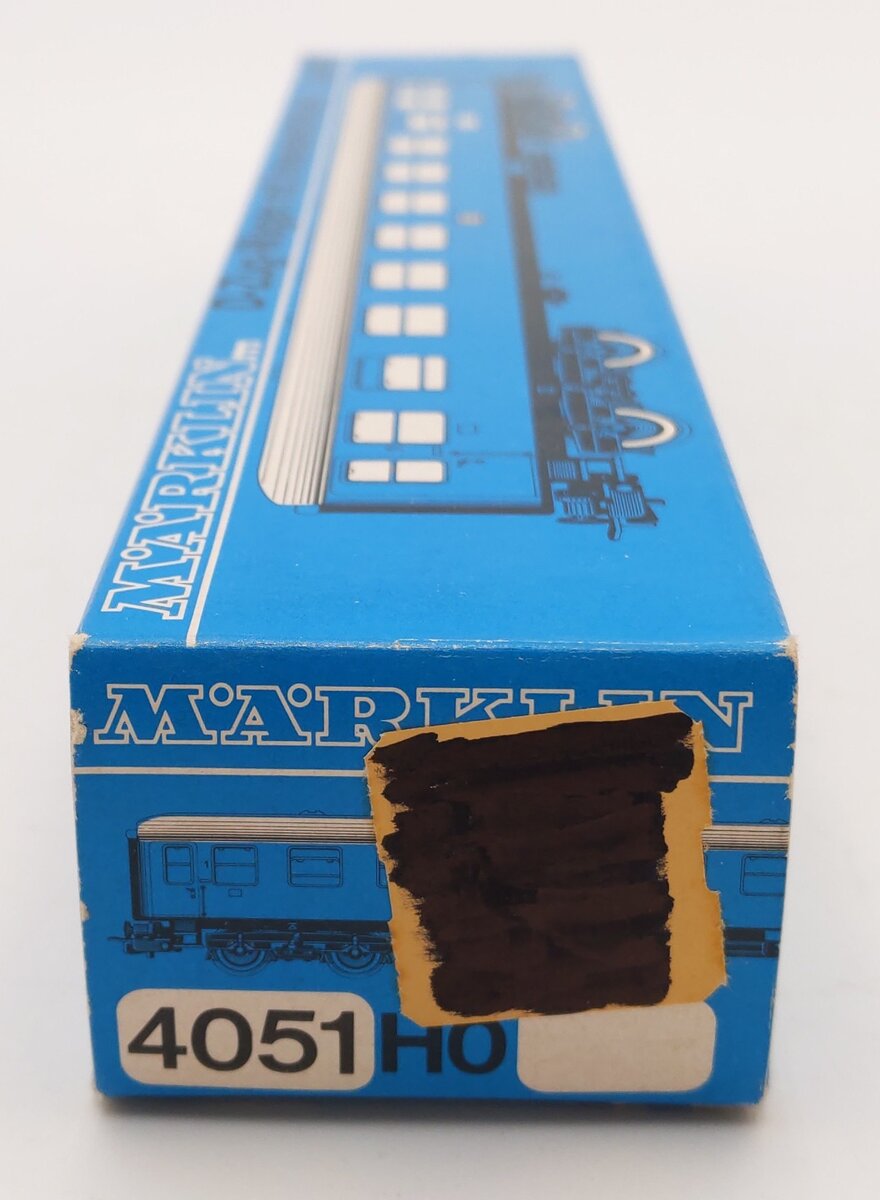 Marklin 4051 HO Scale Express Coach w/ Interior EX/Box