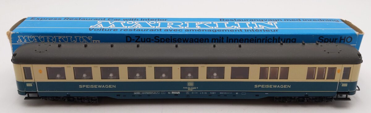 Marklin 4094 HO Scale DB Speisewagen Passenger Car EX/Box