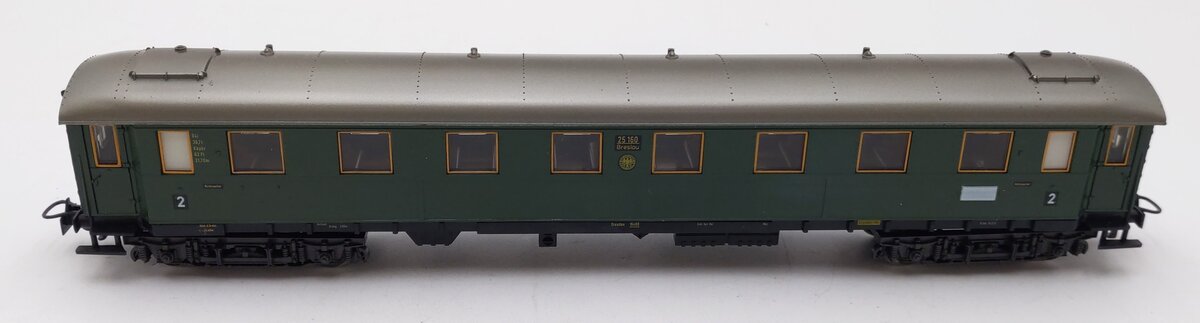 Marklin 4144 HO Scale Breslau Green Passenger Car #25160 EX/Box