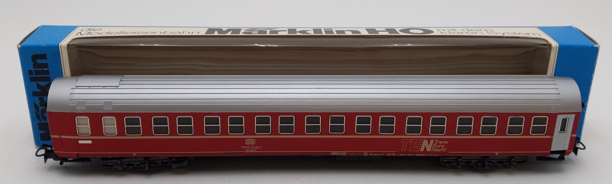 Marklin 4150 HO Trans Euro Nacht DB WALBsm Sleeper Car #71 80 75-70 415-2 EX/Box