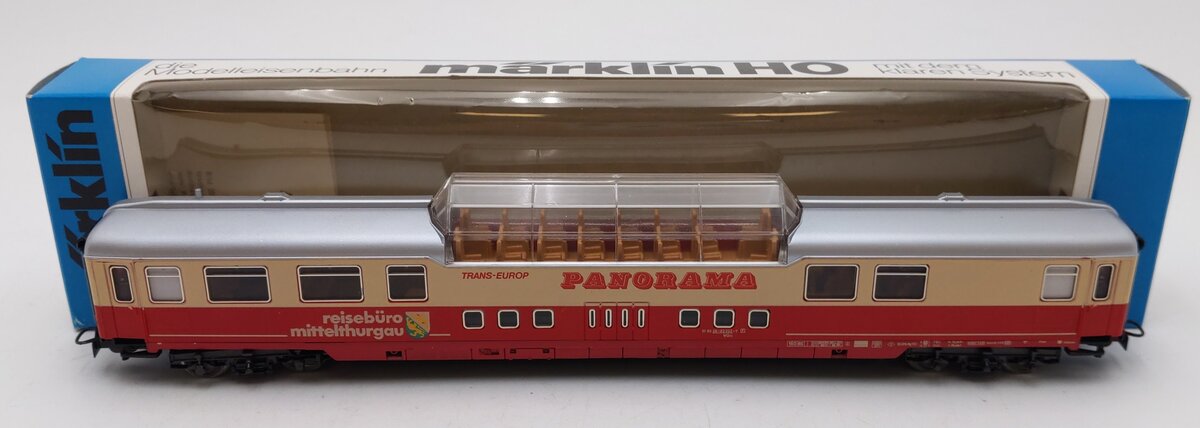 Marklin 4169 HO Scale Trans-Europ Panorama Vista Dome Car EX/Box