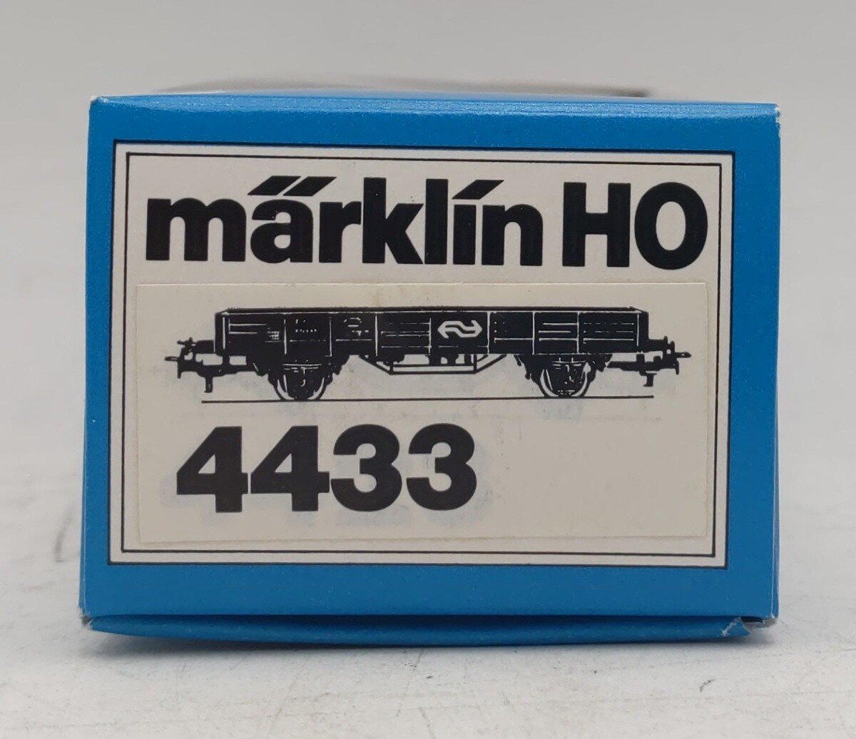 Marklin 4433 HO Scale Gray Flat Car LN/Box