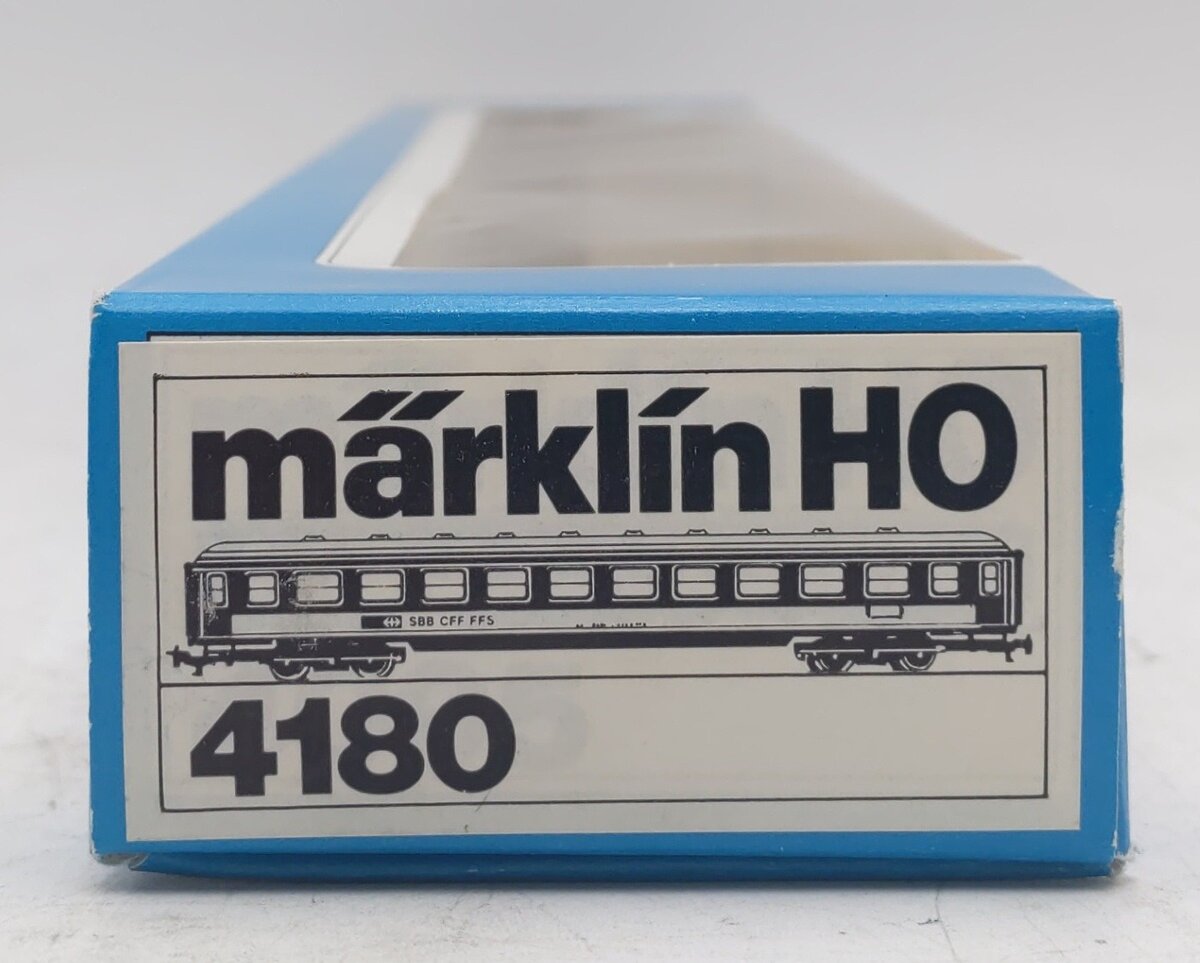Marklin 4180 SBB CFF FFS HO Scale Coach Pass. Car LN/Box