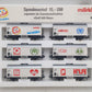 Marklin 4400 HO Scale 6-Car Freight Set EX/Box