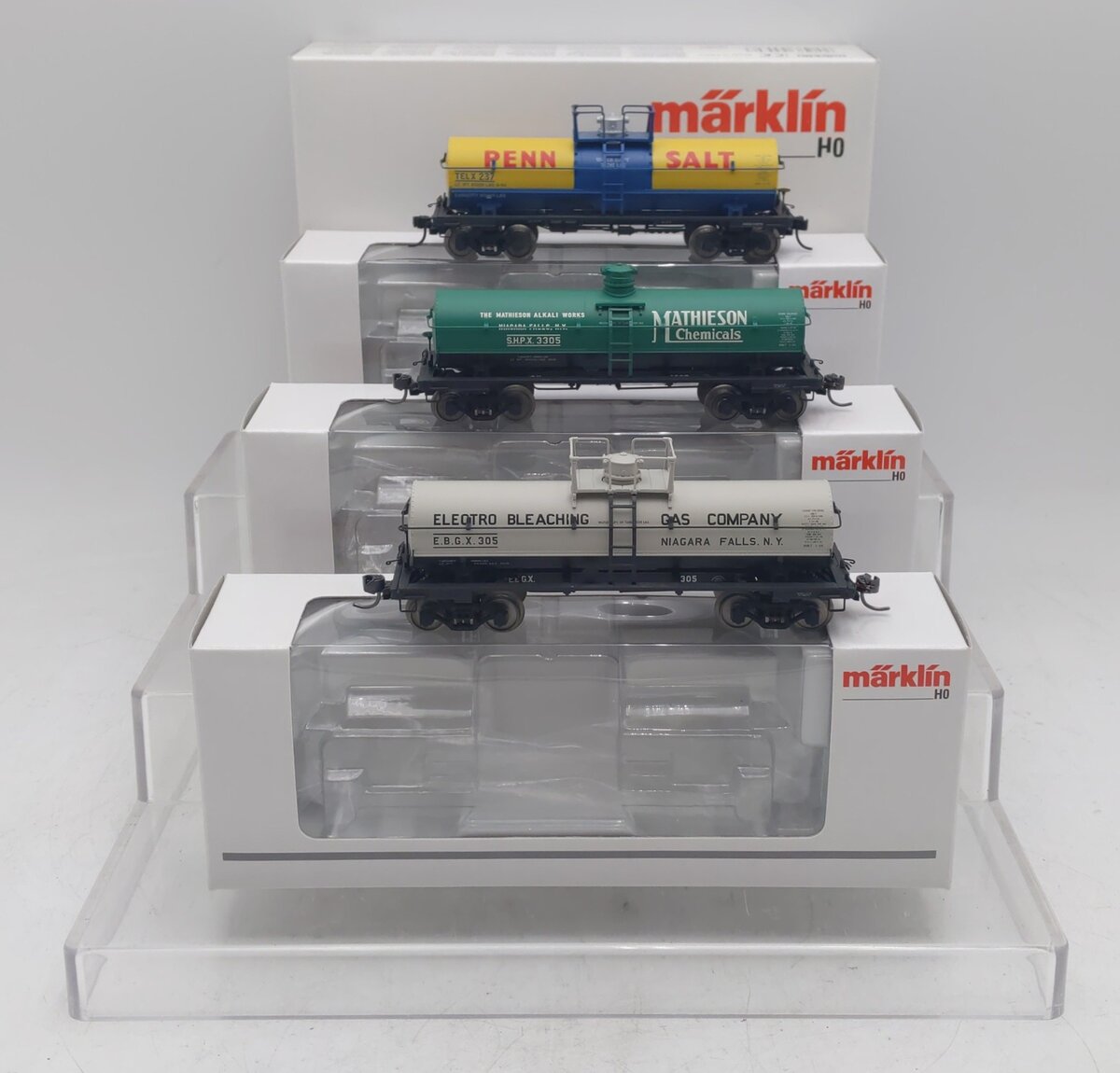 Marklin 45580 HO Scale SHP EBG & TEL 6,000 Gallon Tank Cars (Set of 3) LN/Box