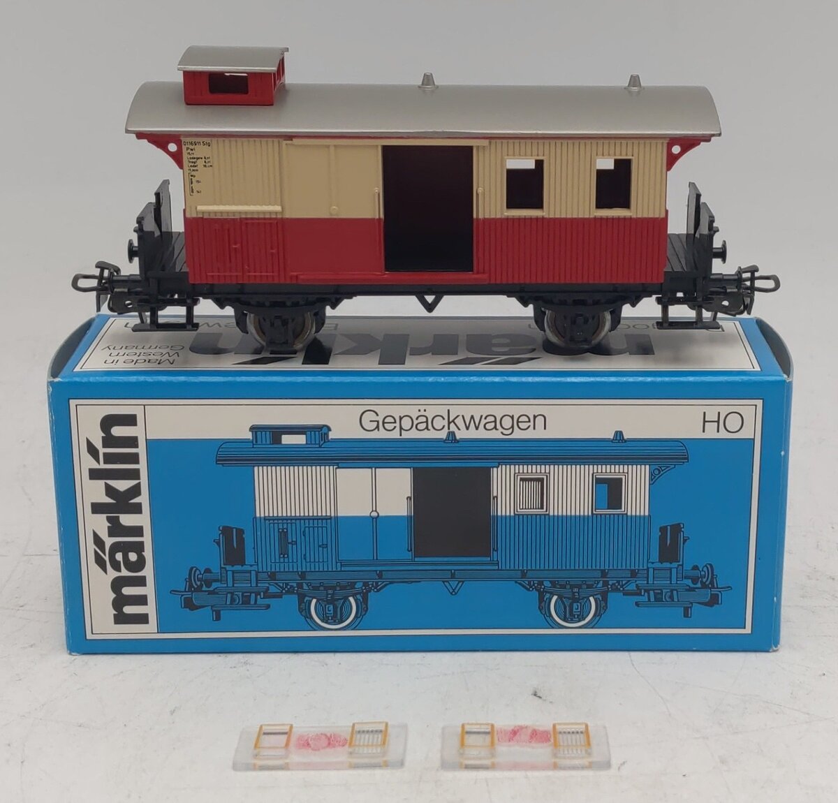 Marklin 4108 HO Scale German Local Baggage Car VG/Box