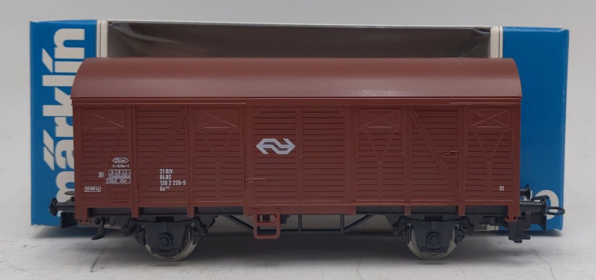 Marklin 4402 HO Scale Box Car of the NS Freight Wagon LN/Box