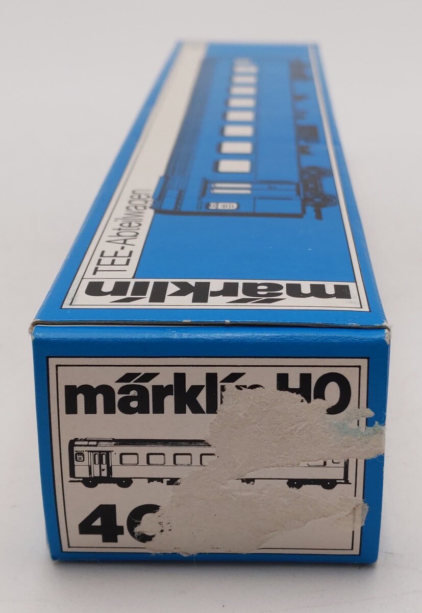 Marklin 4071 HO Scale Trans Europe Express Compartment Car #1 EX/Box