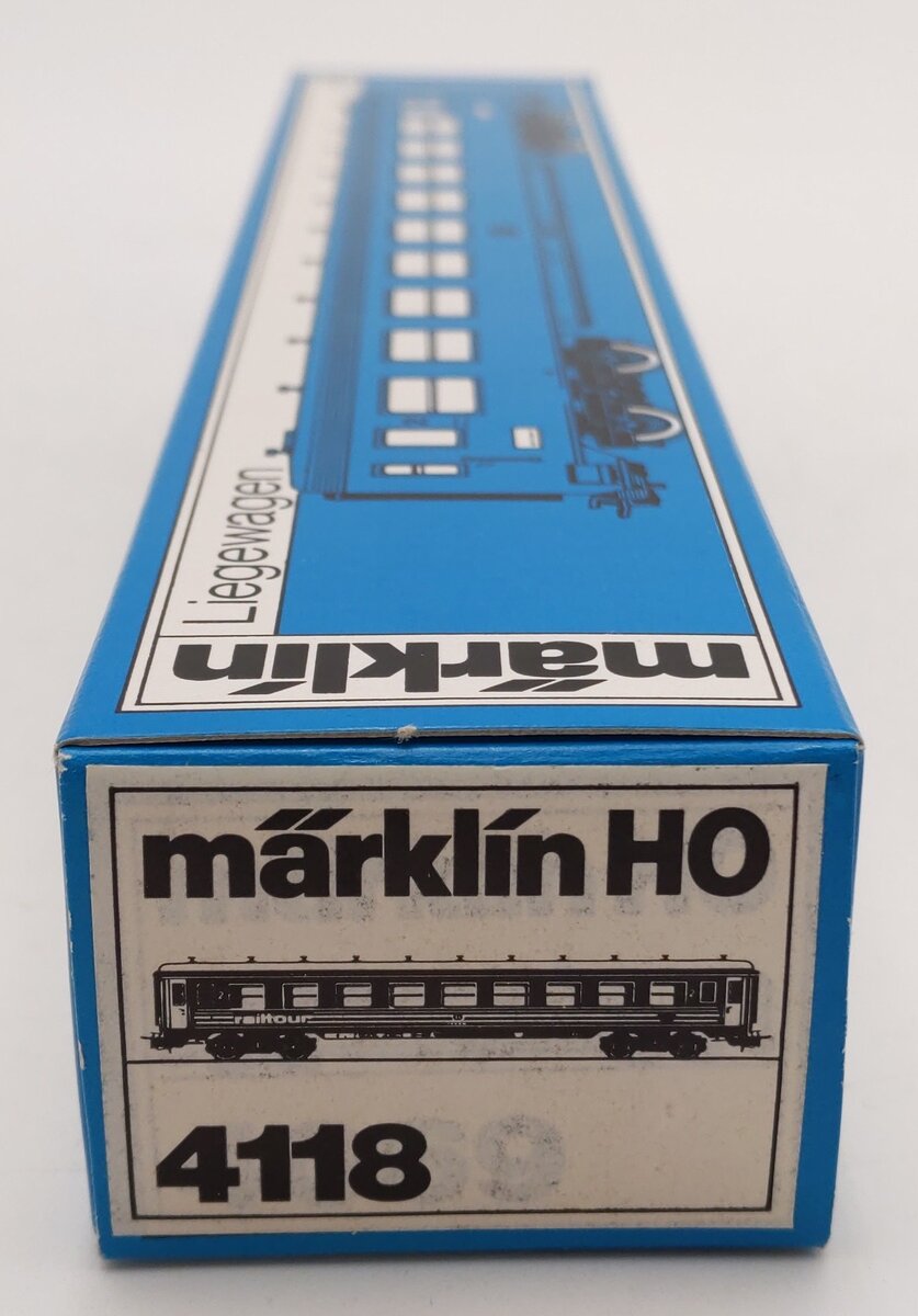 Marklin 4118 HO Scale Railtour Passenger Car #2 EX/Box