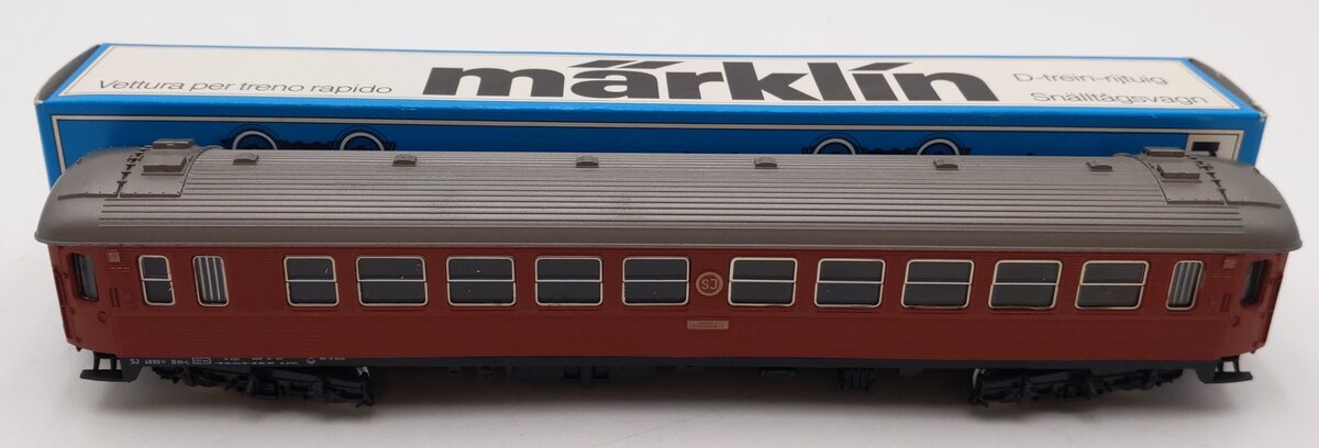Marklin 4072 HO Scale SJ Passenger Car EX/Box