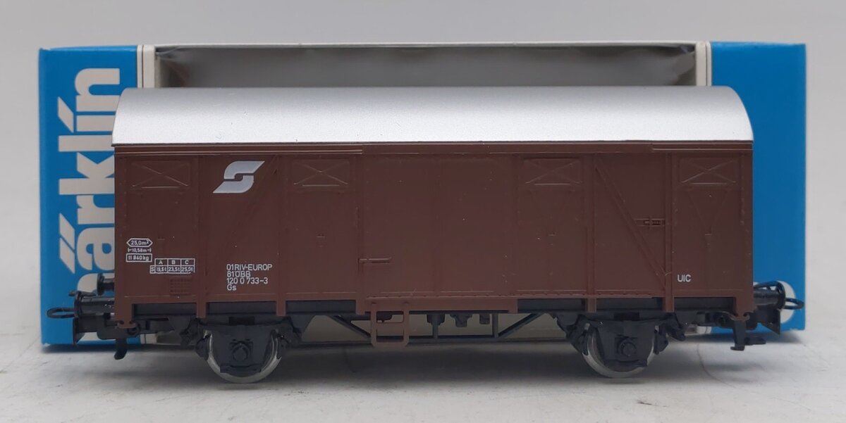 Marklin 4407 HO Austrian Covered Wagon Boxcar LN/Box