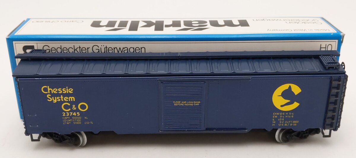 Marklin 4564 HO Scale Chesapeake & Ohio Boxcar #23745 LN/Box