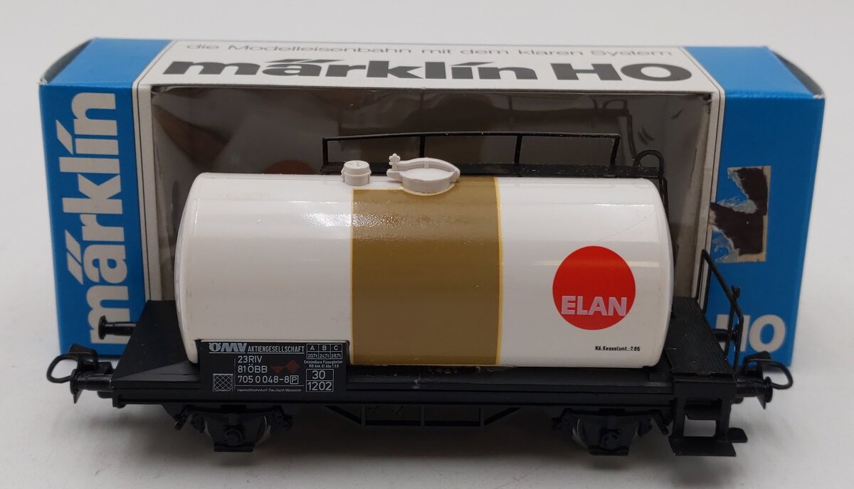 Marklin 4444 HO Scale ELAN Tank Car EX/Box