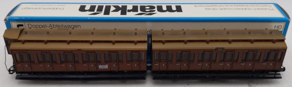 Marklin 4208 HO Scale Passenger Cars (Set of 2) EX/Box