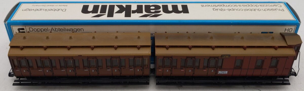 Marklin 4209 HO Scale KPEV Double Compartment Passenger Car EX/Box