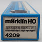 Marklin 4209 HO Scale KPEV Double Compartment Passenger Car EX/Box