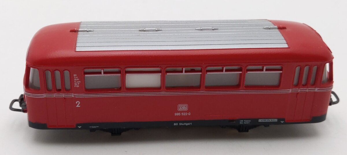 Marklin 4018 HO Scale Lighted DB Railbus Trailer #995 552-0 EX/Box