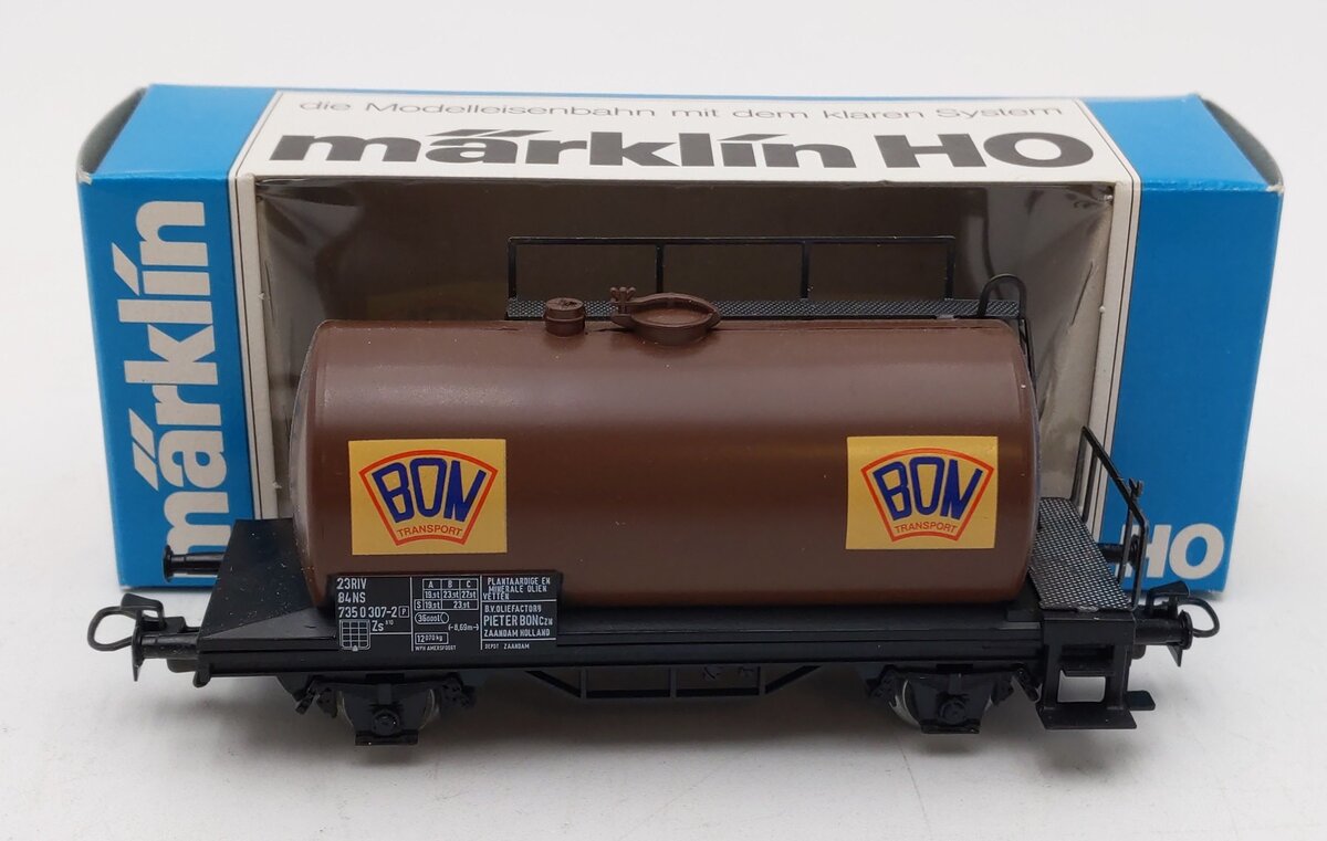 Marklin 4449 HO Scale NS BON Transport Boiler Car LN/Box