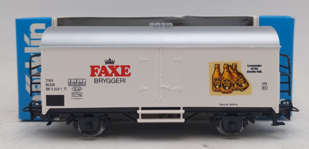 Marklin 4565 HO Scale FAXE Beer Car LN/Box
