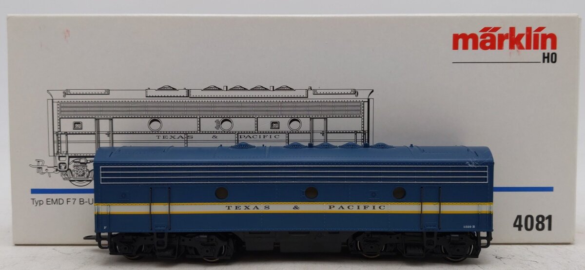 Marklin 4081 HO T&P EMD F-7 B-Unit (Non-Powered) Diesel Locomotive LN/Box