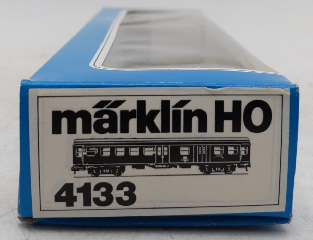 Marklin 4133 HO Scale DB 2nd Class Coach w/Baggage Area EX/Box