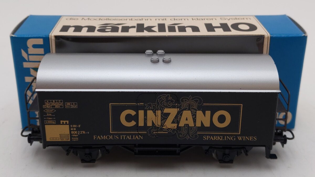 Marklin 4415-86034 Cinzano Famous Italian Sparkling Wines Reefer Car LN/Box