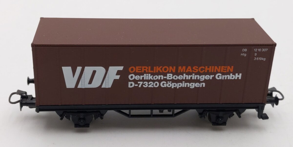 Marklin 4455 HO Scale VDF Container Car LN/Box