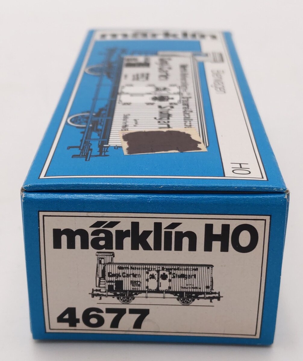 Marklin 4677 HO Scale Engl:Garten Stuttgart Beer Wagon Car #600049 LN/Box