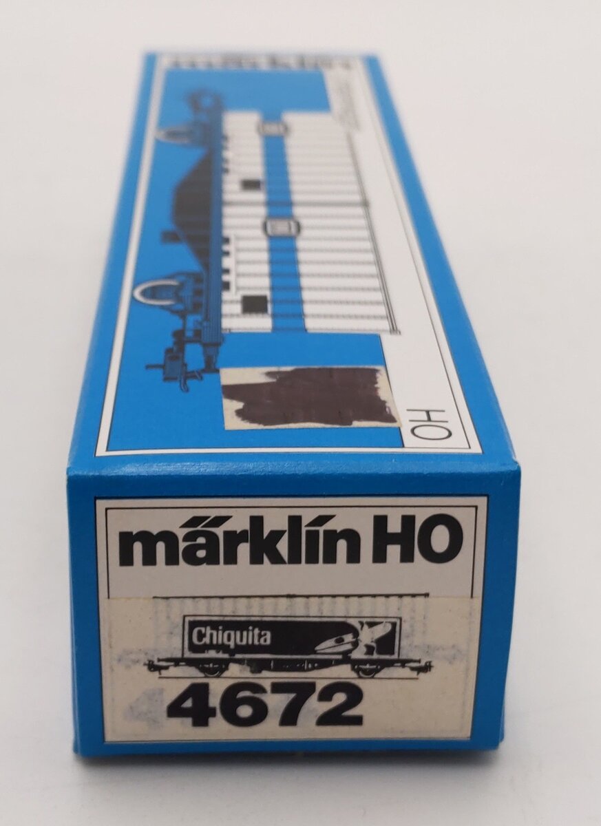 Marklin 4672 HO Scale Flatcar w/Chquita Banana Container Load LN/Box