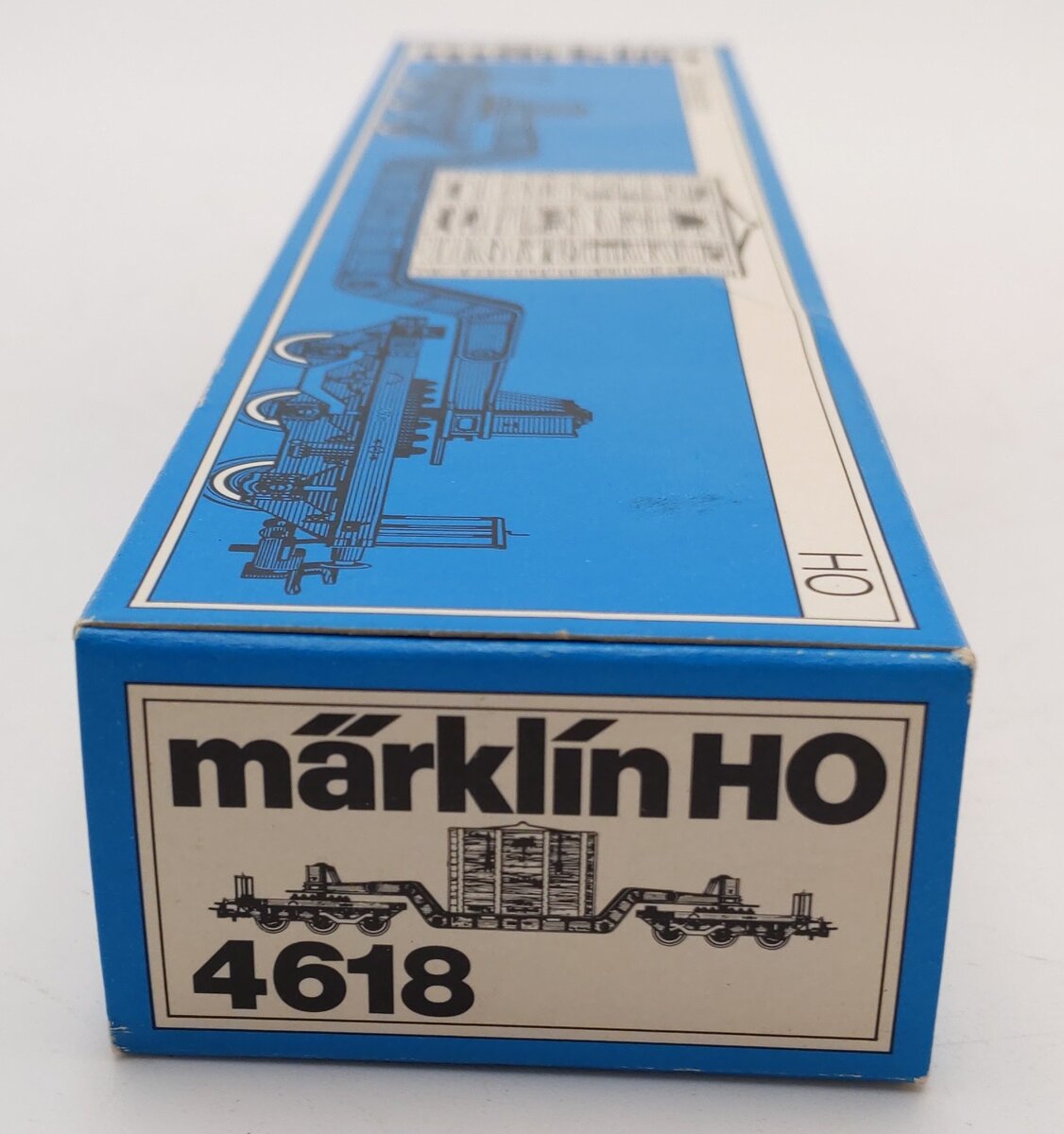 Marklin 4618 DB Depressed Center Flatcar w/ Crate Load EX/Box