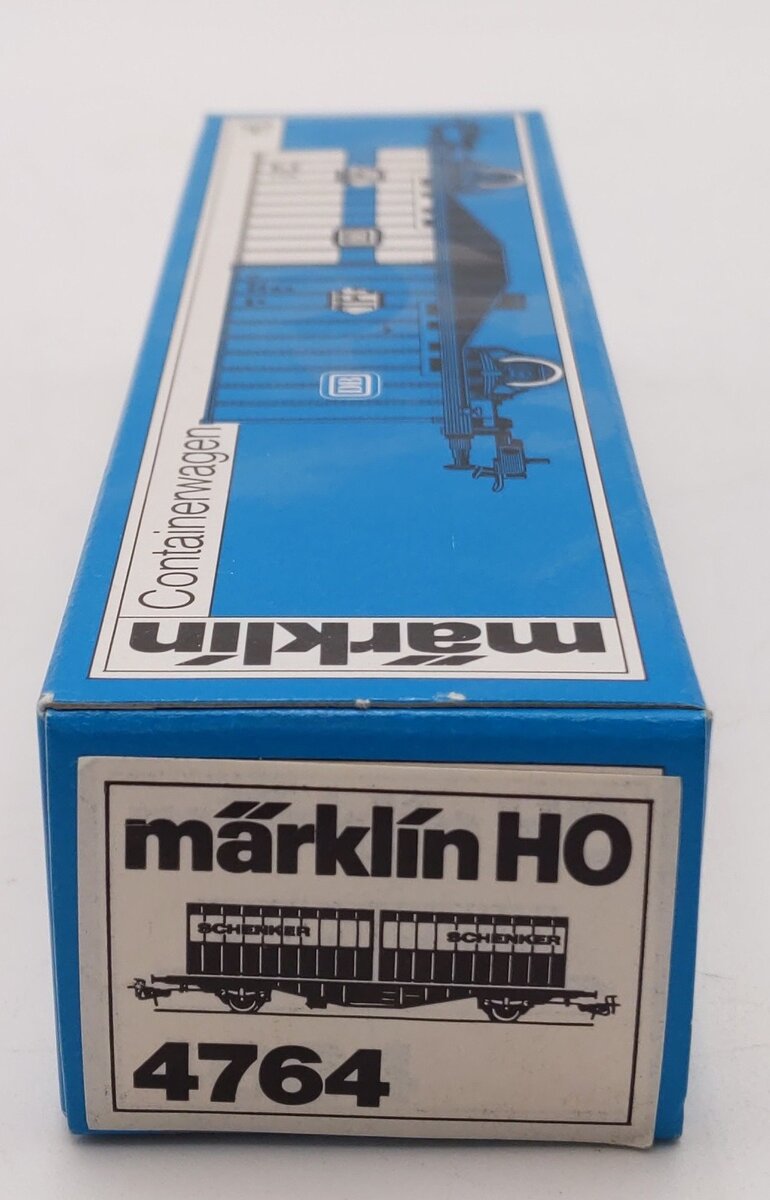 Marklin 4764 HO Scale Schenker Flat Car w/ Containers EX/Box