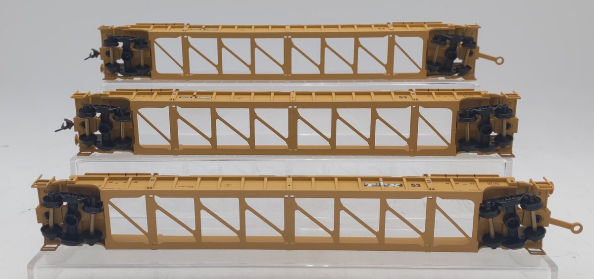Walthers 932-3942 HO Scale TTX NSC 53' Well Cars #620630 (Set of 3) EX/Box
