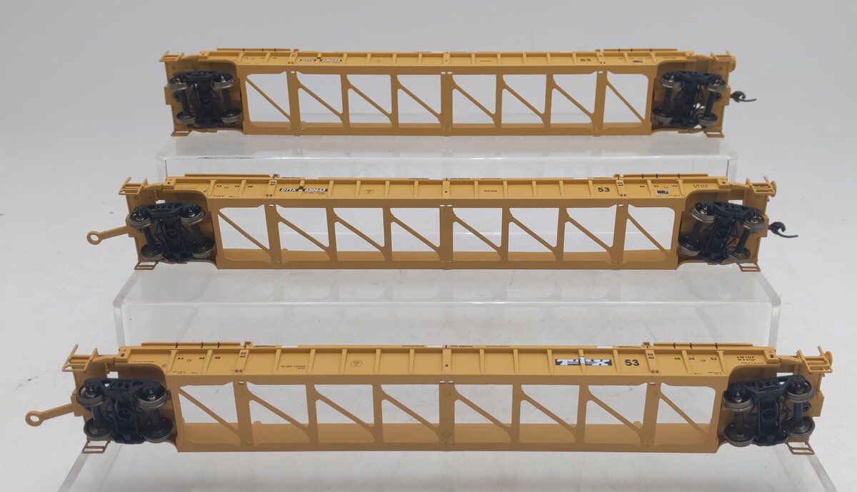 Walthers 932-3943 HO Scale TTX NSC 53' Well Car 3-Unit #620643 (Set of 3) LN/Box