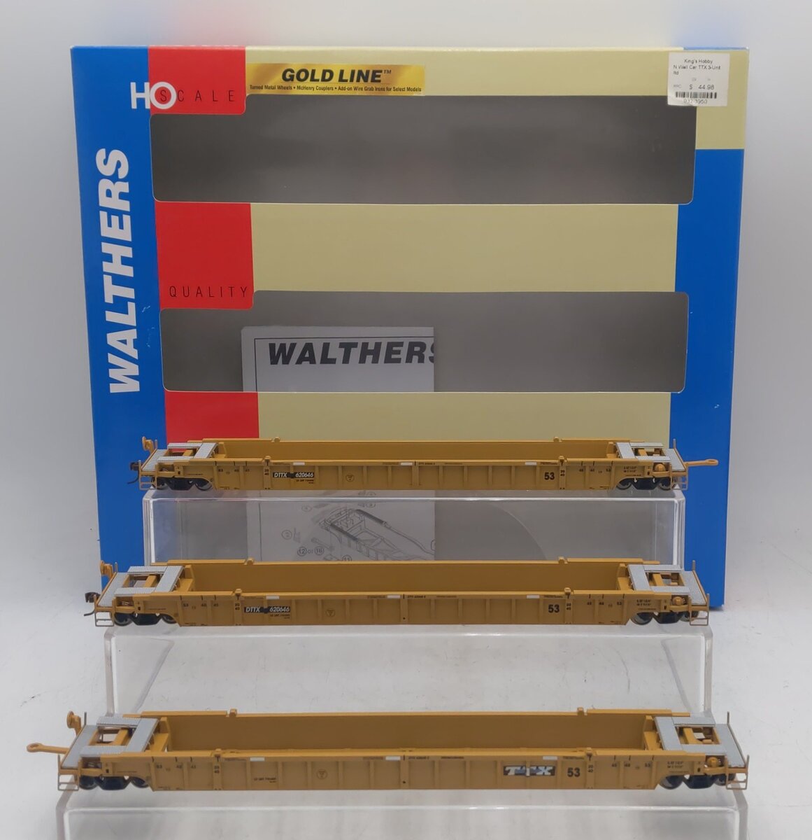 Walthers 932-3950 HO Scale TTX NSC 53' Well Cars #620646 (Set of 3) EX/Box