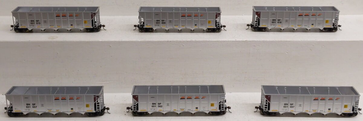 Walthers 932-7830 HO BNSF RD-4 Coal hopper (6-Pack) LN/Box