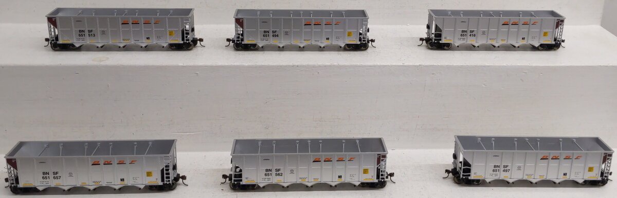 Walthers 932-7830 HO BNSF RD-4 Coal hopper (6-Pack) LN/Box