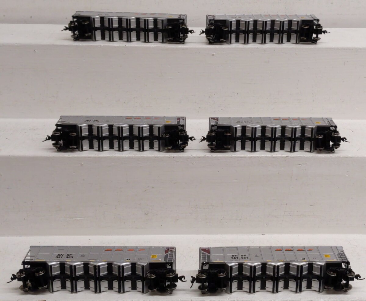 Walthers 932-7832 HO Scale BNSF RD4 Coal Hopper (Pack of 6) LN/Box