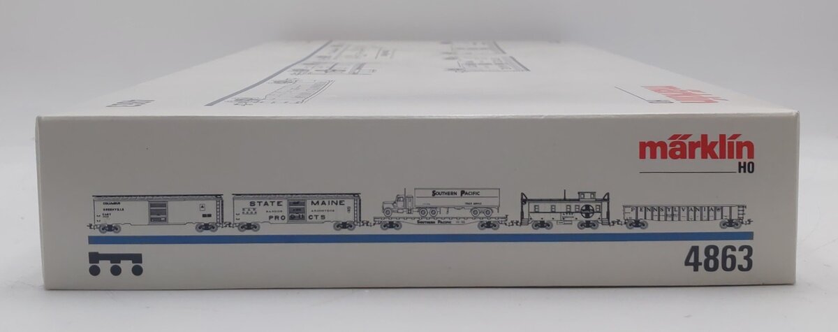 Marklin 4863 HO Scale U.S. Freight Car Set II LN/Box