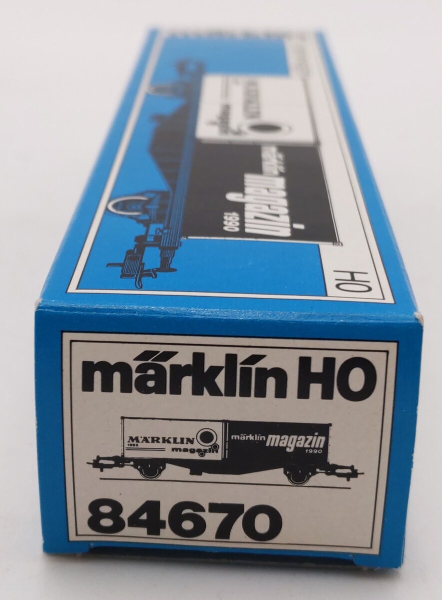 Marklin 84670 HO Scale Flat Car w/Two Containers EX/Box