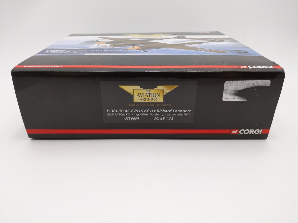 Corgi US36604 1:72 1944 P-38J-10 55th FS/20th FG EX/Box