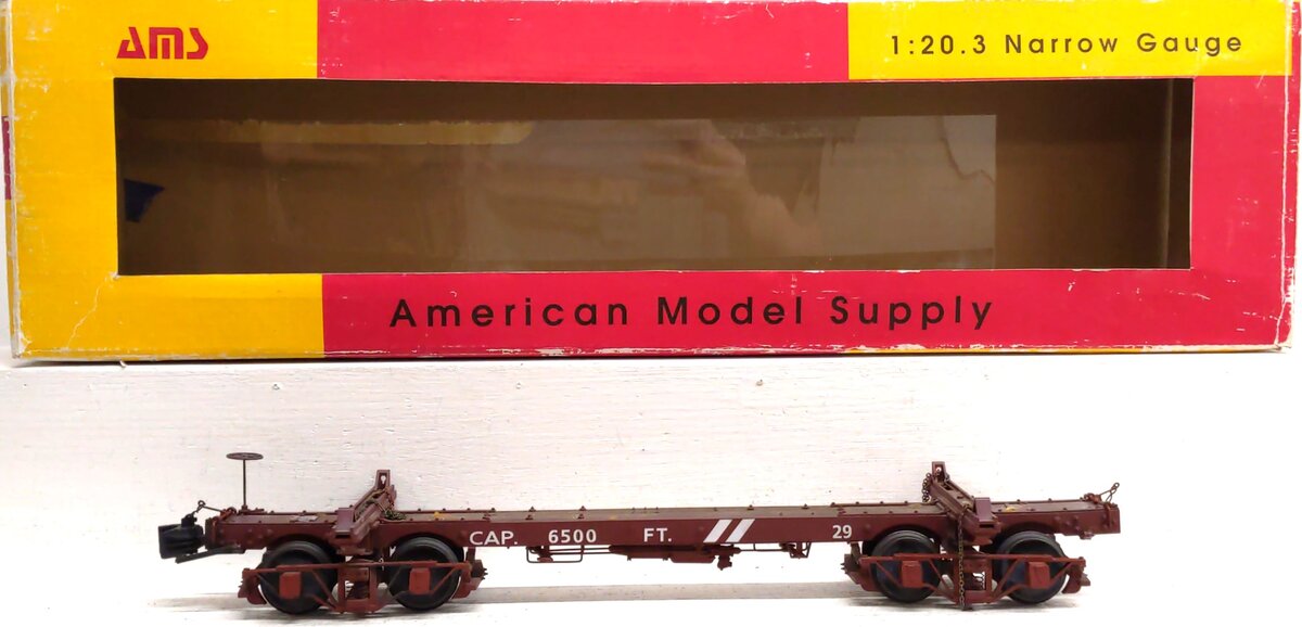 AMS AM32-162 1:20.3 Scale Westside Short Logging Car #29 VG/Box